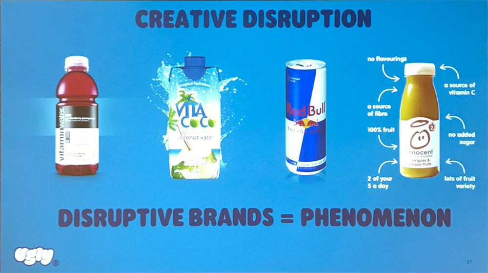 Glug London - December 2017, Ugly presentation - Disruptive brands