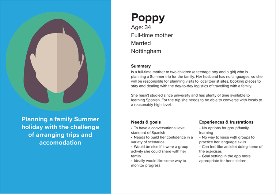 App design - persona