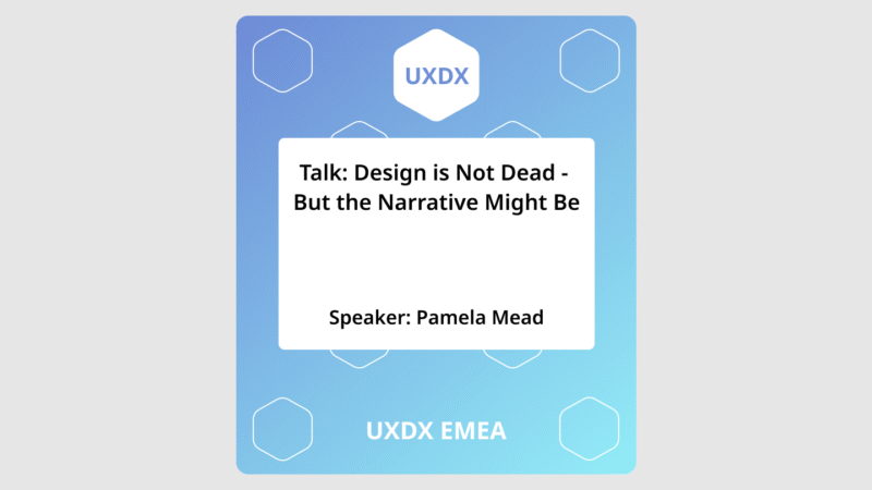 Talk about design is not dead but the narrative might be